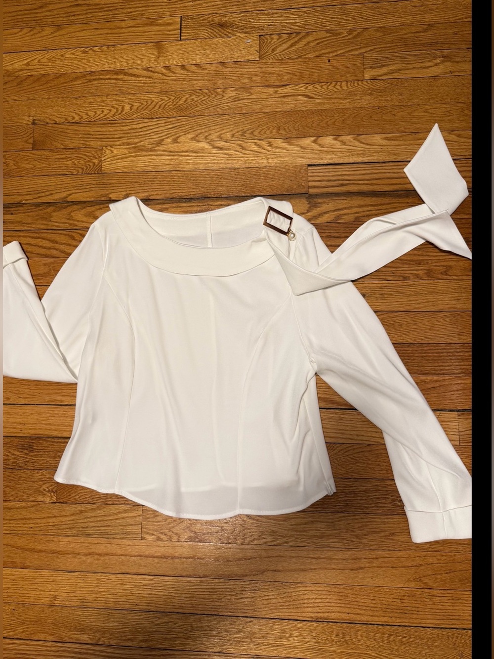 NWOT 🔥Crisp White MID Sleeve Top -PANTS SET- XL - Picture 4 of 13